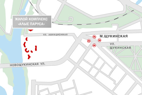 Схема расположения корпусов алые паруса Схема расположения корпусов алые паруса
